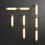 Alatar Alabaster Wall Sconce – Modern LED Wall Light in Gold or Black