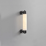 Alatar Alabaster Wall Sconce – Modern LED Wall Light in Gold or Black
