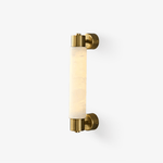 Alatar Alabaster Wall Sconce – Modern LED Wall Light in Gold or Black