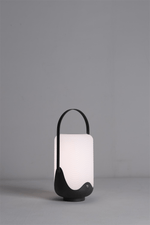 Dawntrail Solar Lantern Outdoor Lamp – Matte Black Steel, IP65