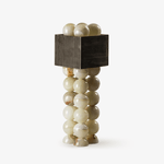 Quava Jade Table Lamp – Natural Stone Sculptural Lighting for Modern Interiors
