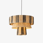 Zarora Handwoven Raffia Pendant Light – Natural Fiber Designer Lamp