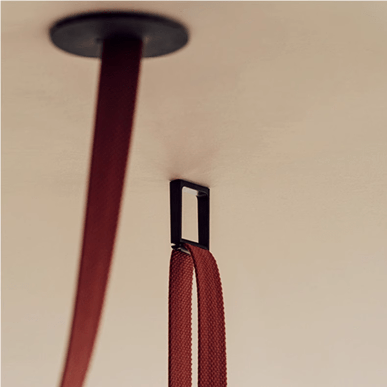Belto Linear LED Pendant Light – Canvas Strap Suspension, Modern Minimalist