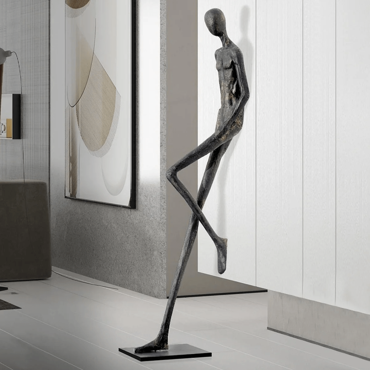 Lemvix Modern Sculptural Floor Ornament for Contemporary Interiors
