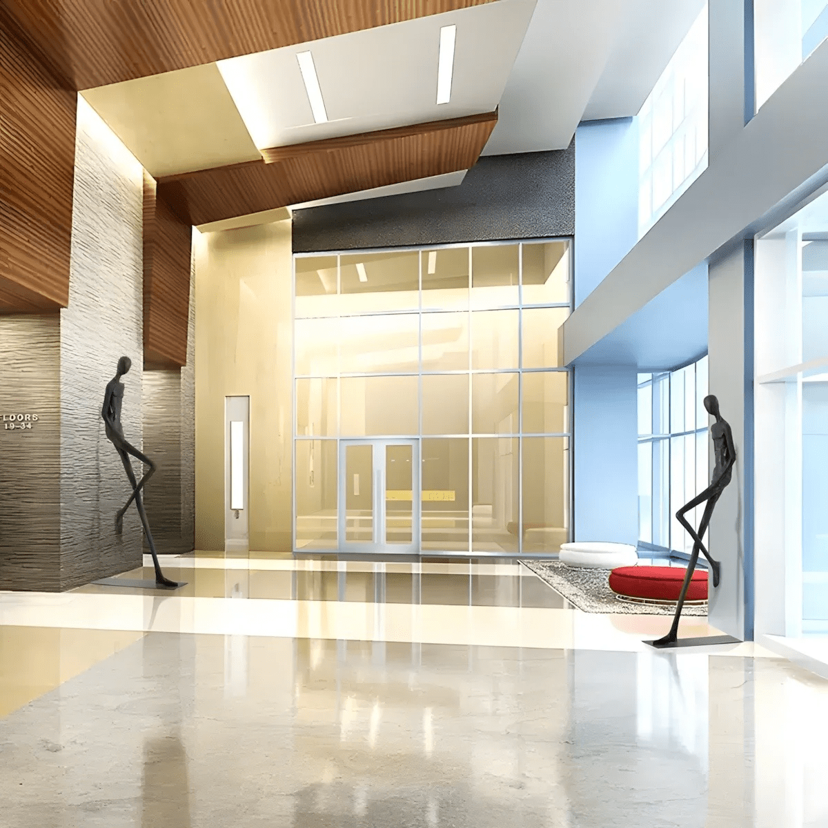 Lemvix Modern Sculptural Floor Ornament for Contemporary Interiors