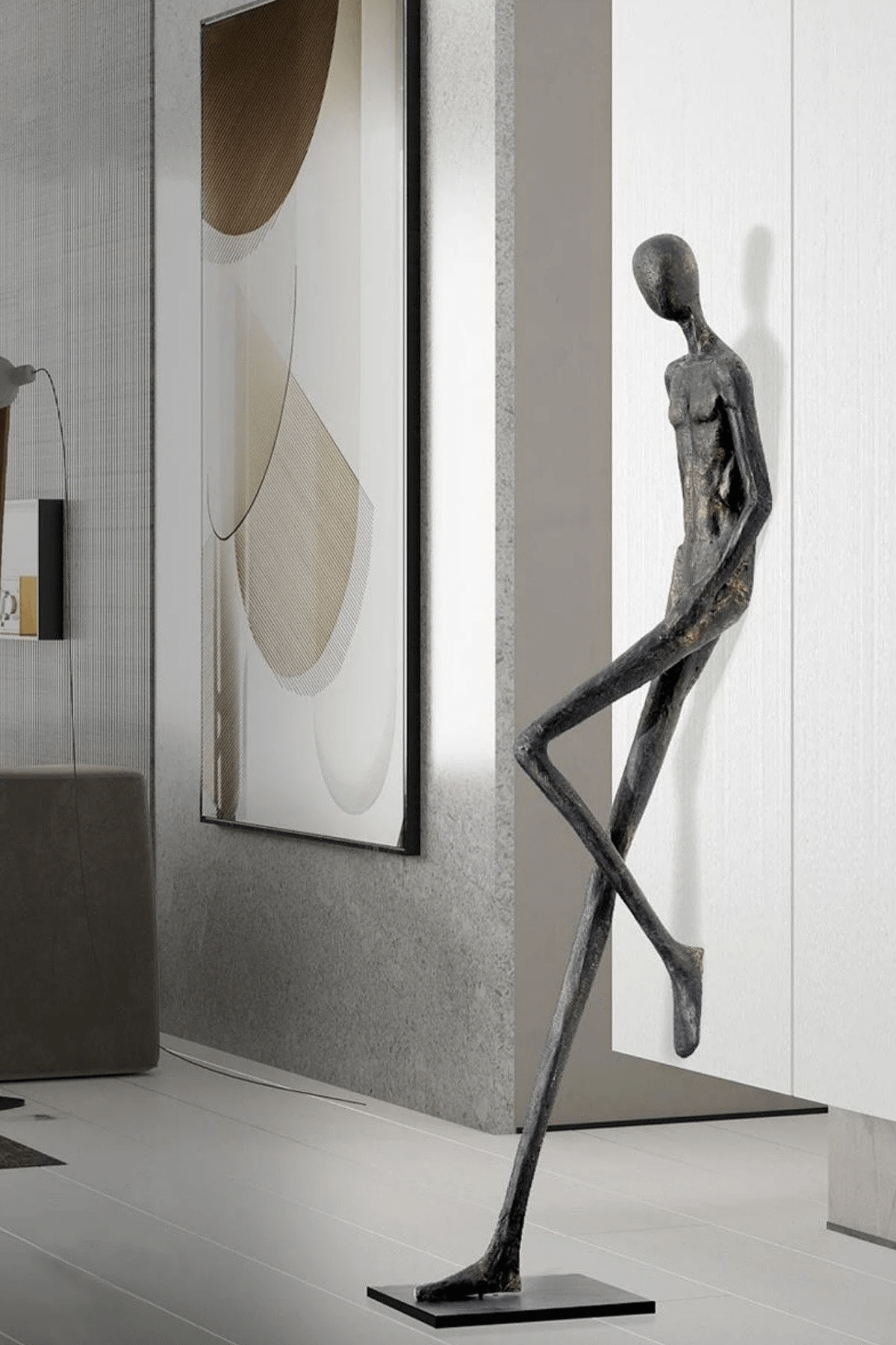 Lemvix Modern Sculptural Floor Ornament for Contemporary Interiors