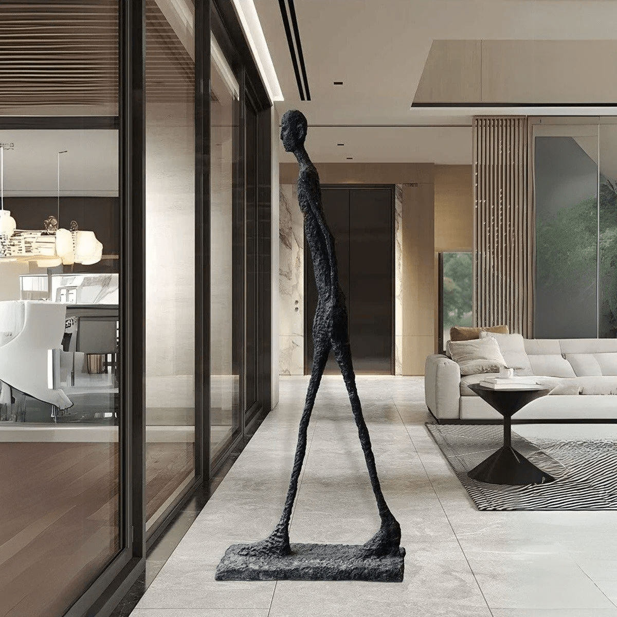 Vexumo Art Sculpture Floor Ornament – Contemporary Resin Decor for Modern Interiors