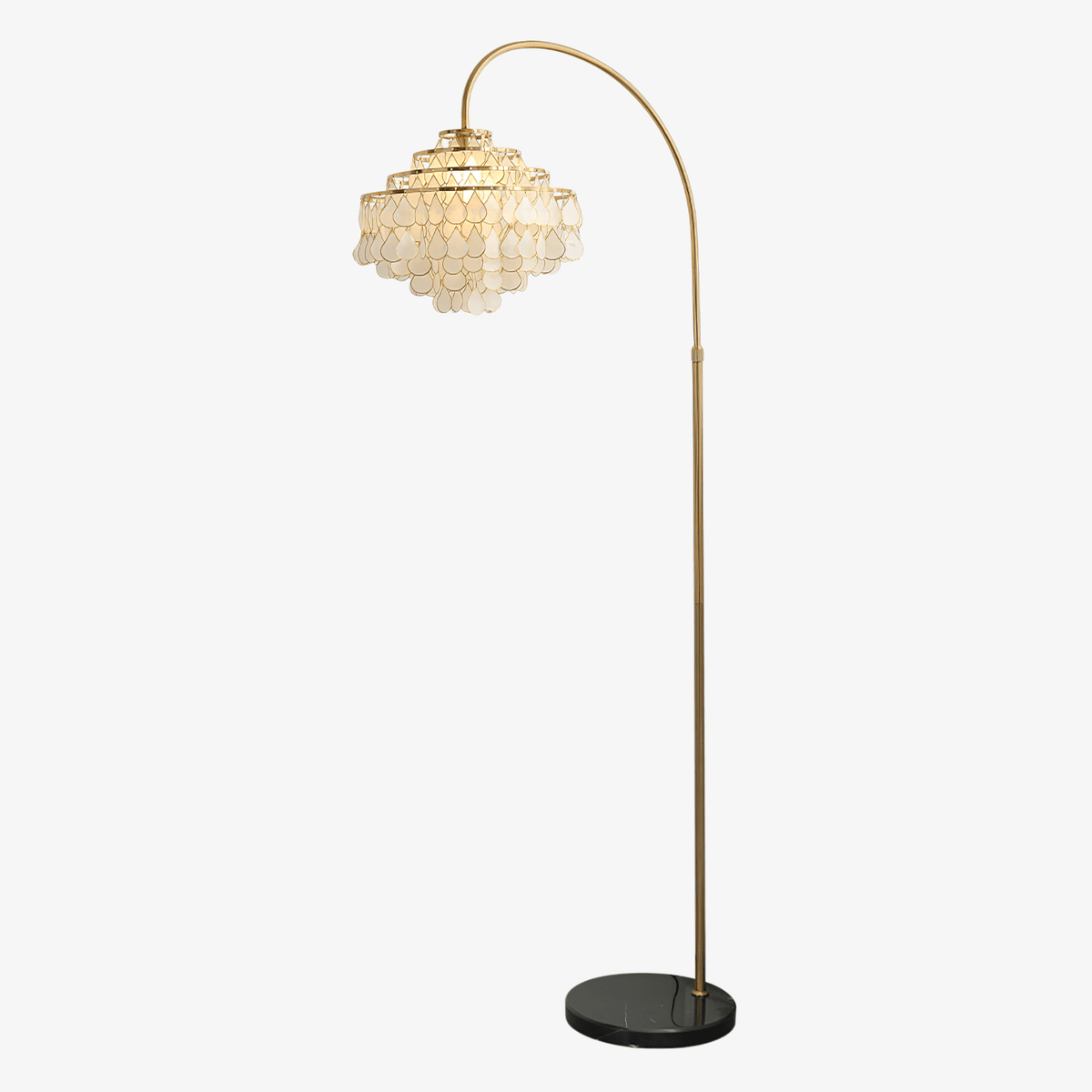 Lumière Shell Floor Lamp with Mother-of-Pearl Shade