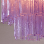 Art Glass Star Ceiling Light in Champagne Gold | Murano-Style Flush Mount