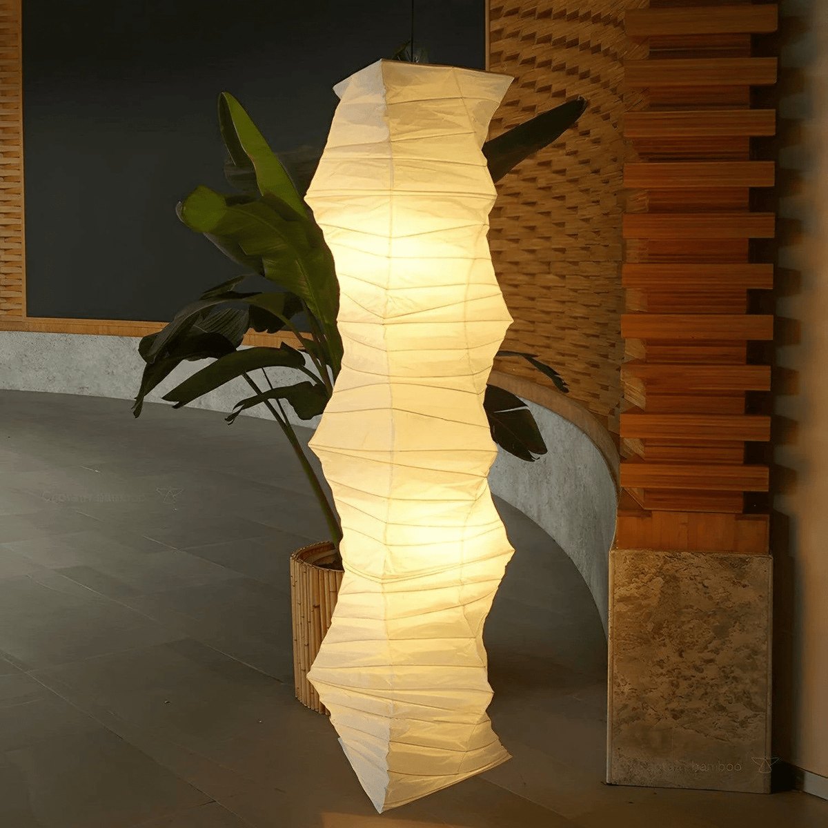 Washi Paper Pendant Light – Handcrafted Japanese Rice Paper Shade