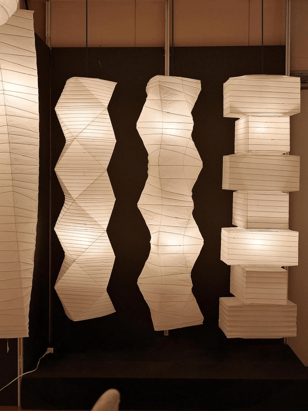 Washi Paper Swag Pendant Light – Handcrafted Japanese Lantern for Modern Interiors