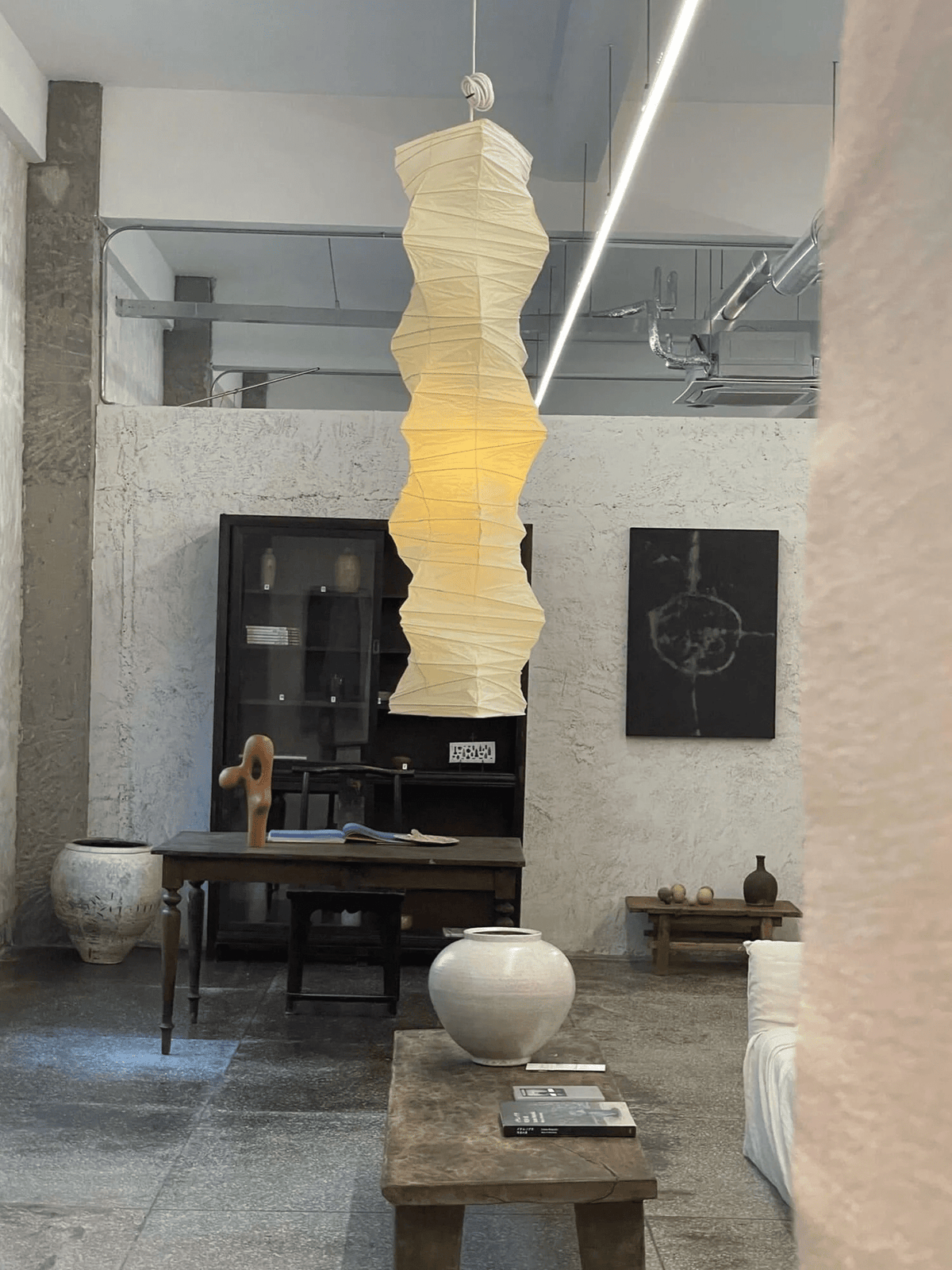 Washi Paper Pendant Light – Handcrafted Japanese Rice Paper Shade