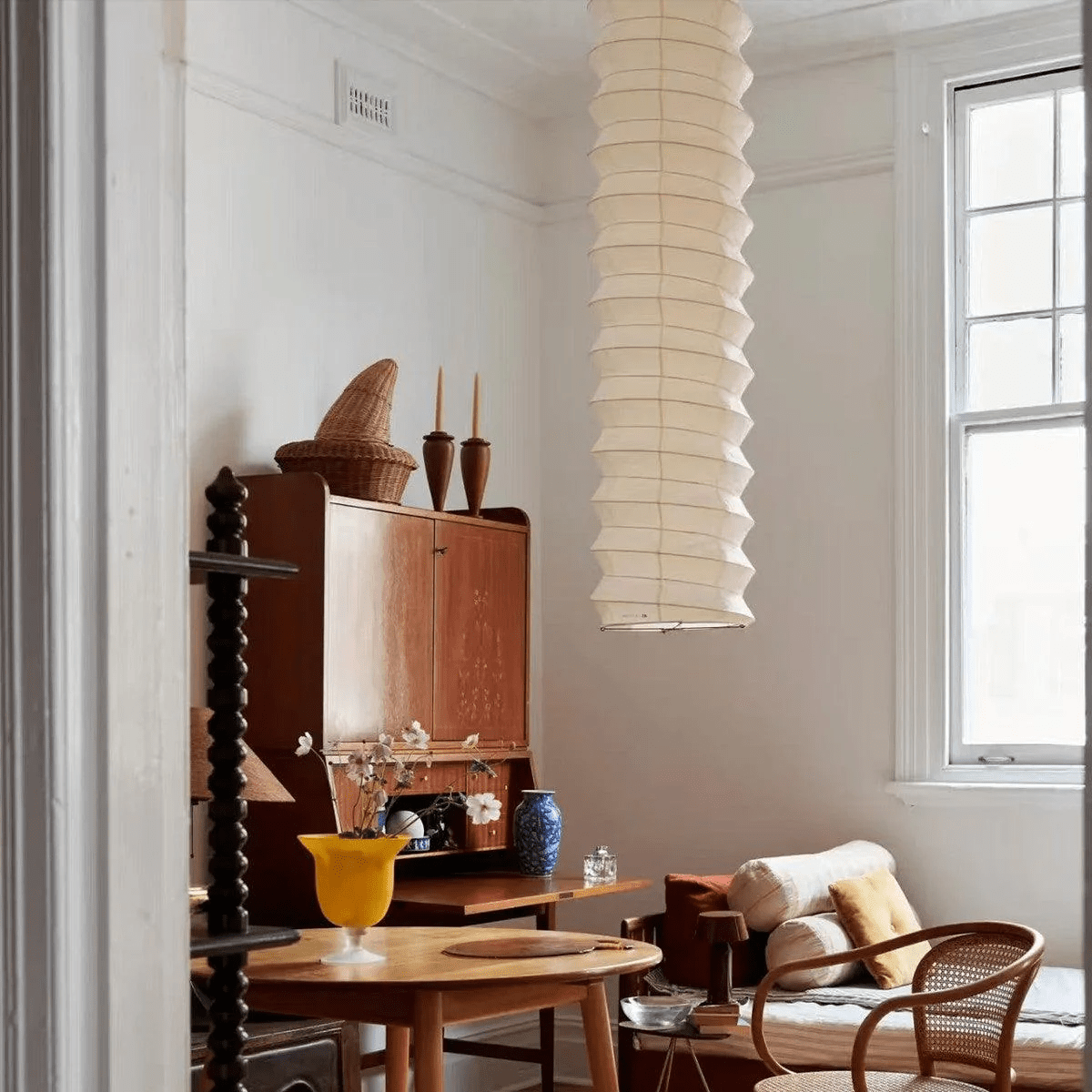 Washi Paper 31N Pendant Light – Minimalist Japanese Paper Lantern for Modern Interiors
