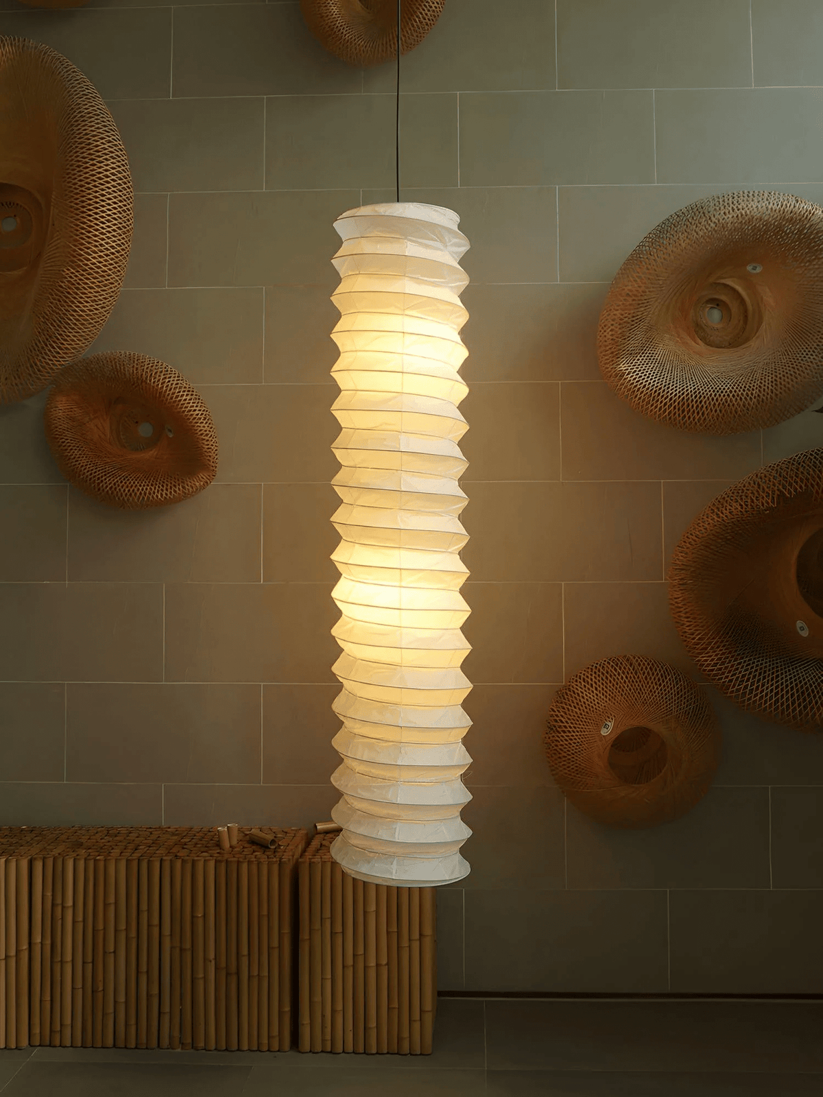 Washi Paper 31N Pendant Light – Minimalist Japanese Paper Lantern for Modern Interiors
