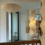Washi Paper Pendant Light – Handcrafted Japanese Lantern for Serene Interiors