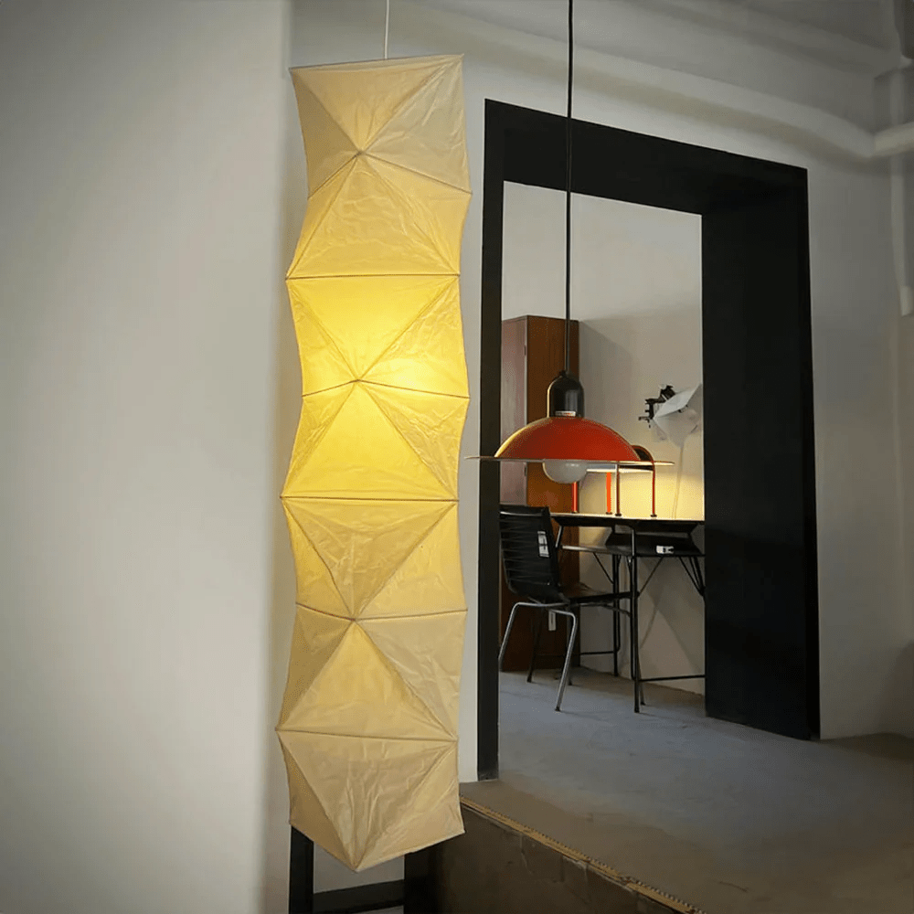 Washi Paper Pendant Light – Handcrafted Japanese Lantern for Serene Interiors