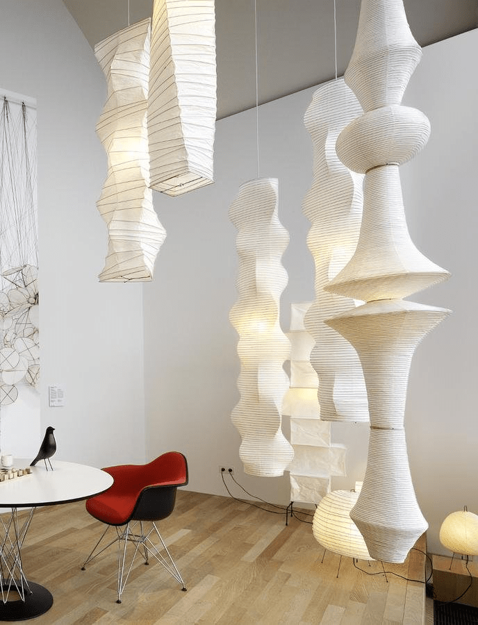 Washi Paper Pendant Light – Handcrafted Japanese Rice Paper Shade