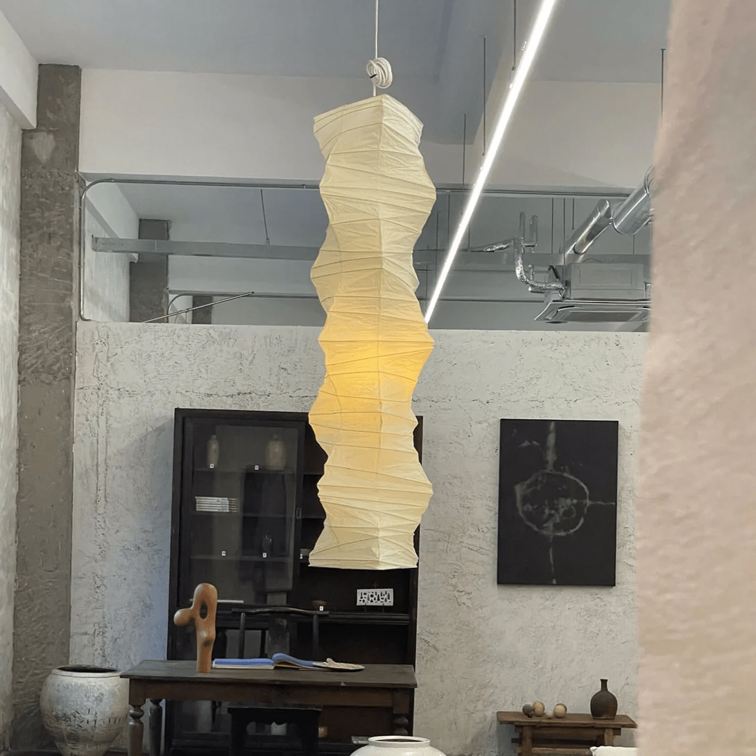 Washi Paper Pendant Light – Handcrafted Japanese Rice Paper Shade
