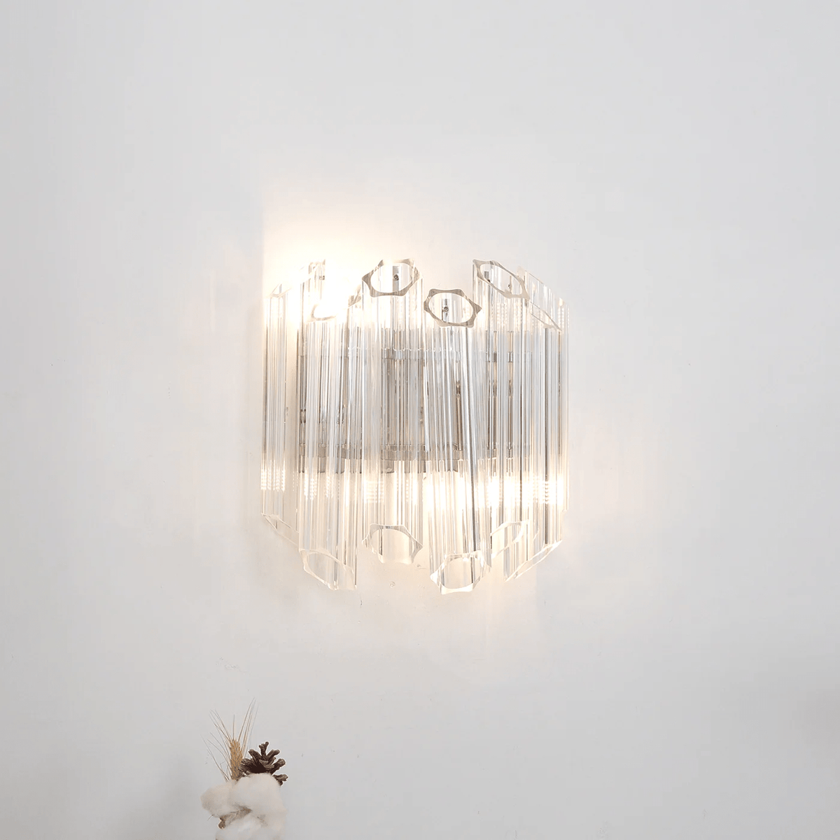 Palermo Clear Glass Wall Sconce | Hand-Blown Modern Luxury Lighting