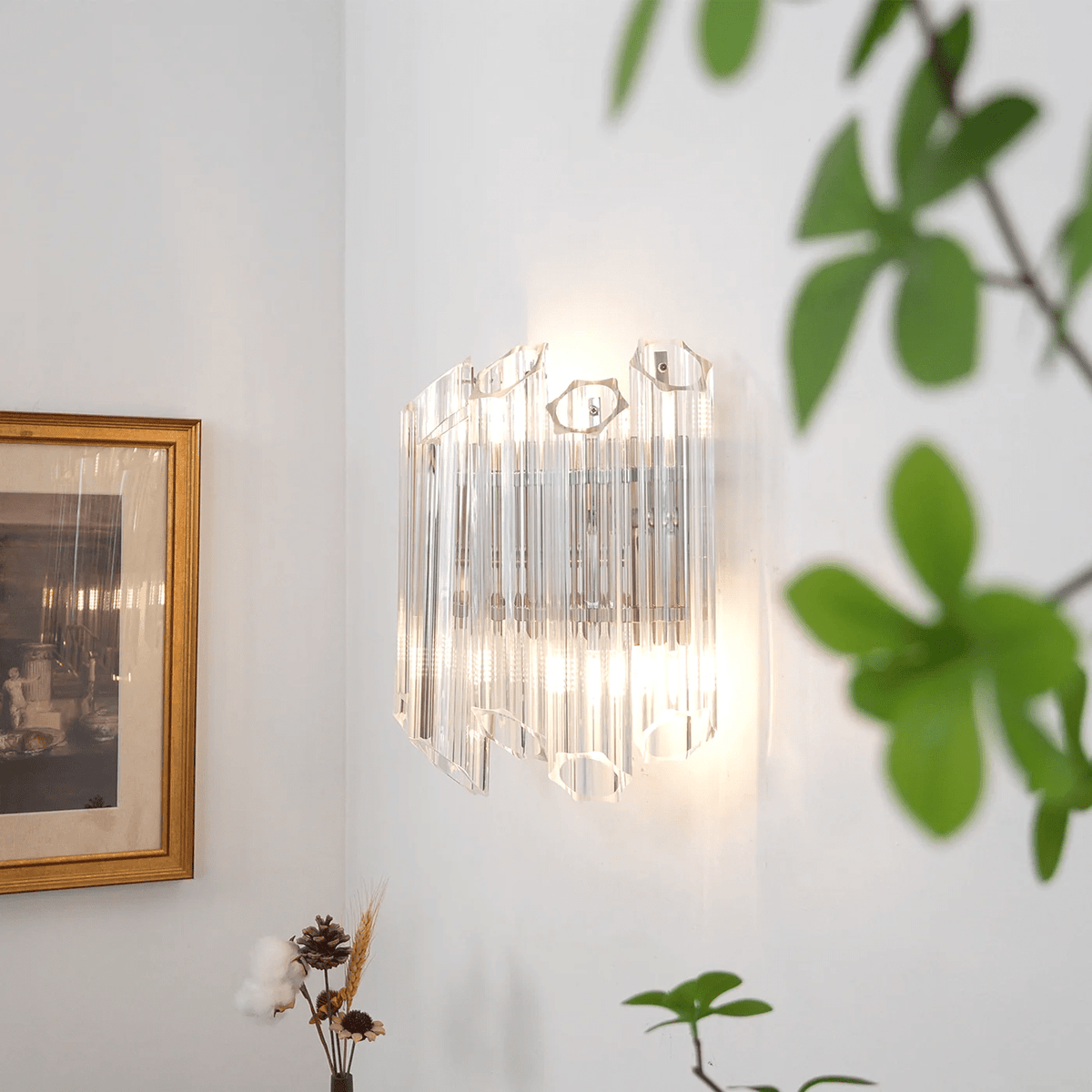 Palermo Clear Glass Wall Sconce | Hand-Blown Modern Luxury Lighting