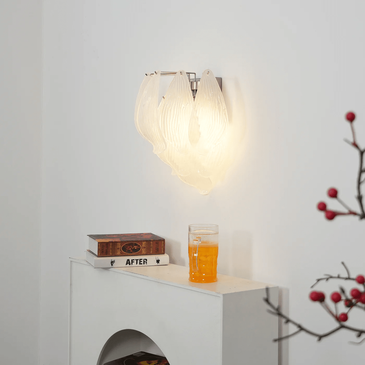 Tuliva Art Glass Wall Sconce for Modern Interiors