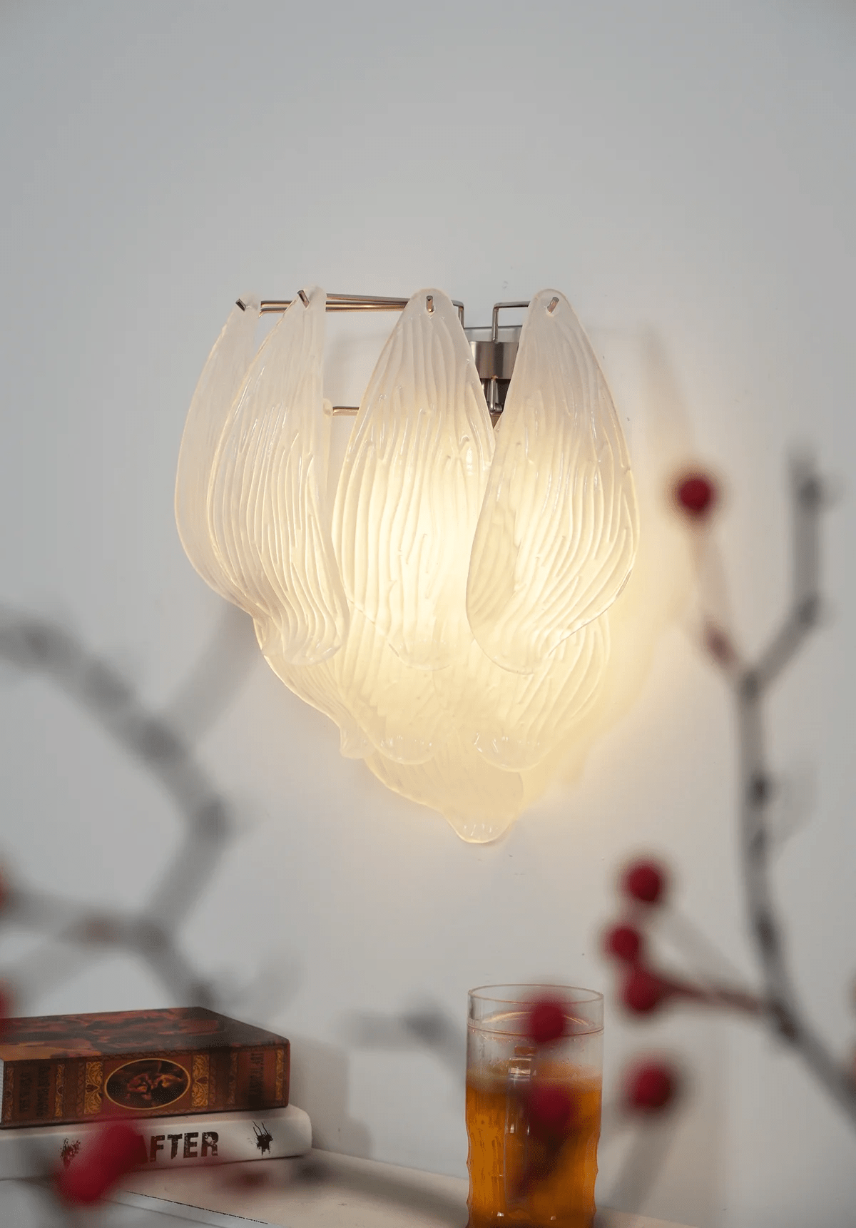 Tuliva Art Glass Wall Sconce for Modern Interiors
