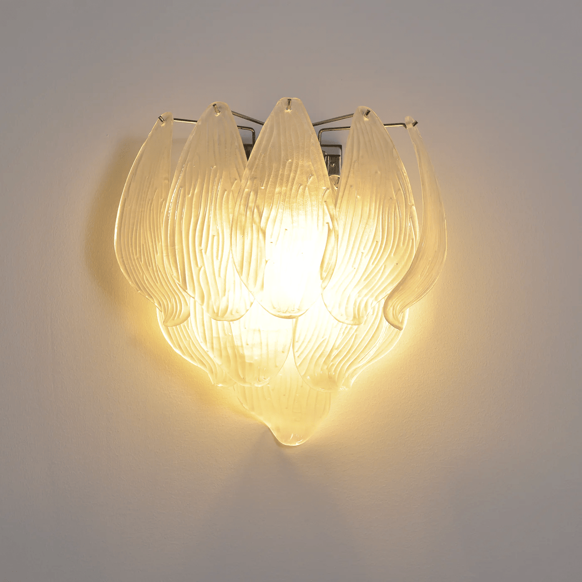 Tuliva Art Glass Wall Sconce for Modern Interiors