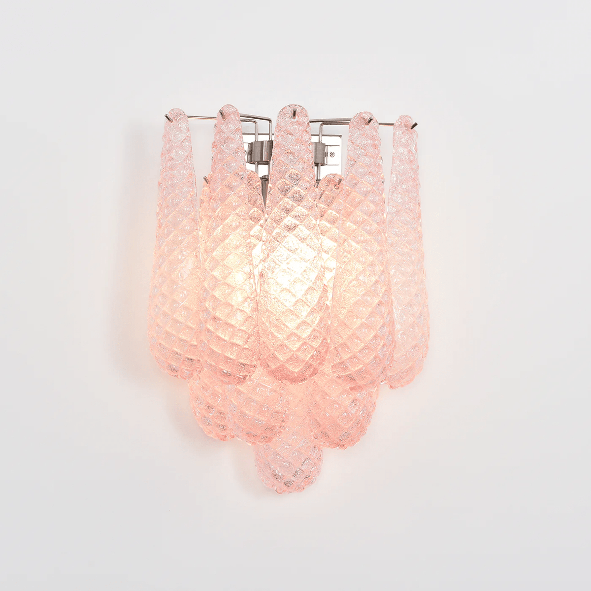 Lagoon Bloom Wall Sconce – Hand-Blown Glass Floral Wall Light for Modern Interiors