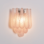 Lagoon Bloom Wall Sconce – Hand-Blown Glass Floral Wall Light for Modern Interiors