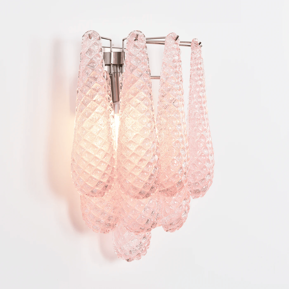 Lagoon Bloom Wall Sconce – Hand-Blown Glass Floral Wall Light for Modern Interiors