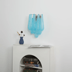 Lagoon Bloom Wall Sconce – Hand-Blown Glass Floral Wall Light for Modern Interiors