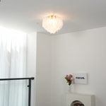 Tuliva Glass Ceiling Light – Modern Flush Mount for Living & Dining