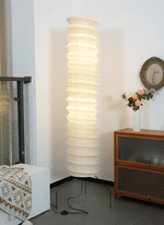 Washi Paper Floor Lamp with Warm Glow for Modern Interiors