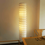 Washi Paper Floor Lamp with Warm Glow for Modern Interiors