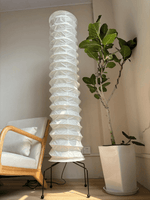Washi Paper Floor Lamp with Warm Glow for Modern Interiors