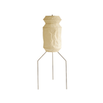 Washi Paper Floor Lamp with Black Metal Frame, Modern Japanese Design
