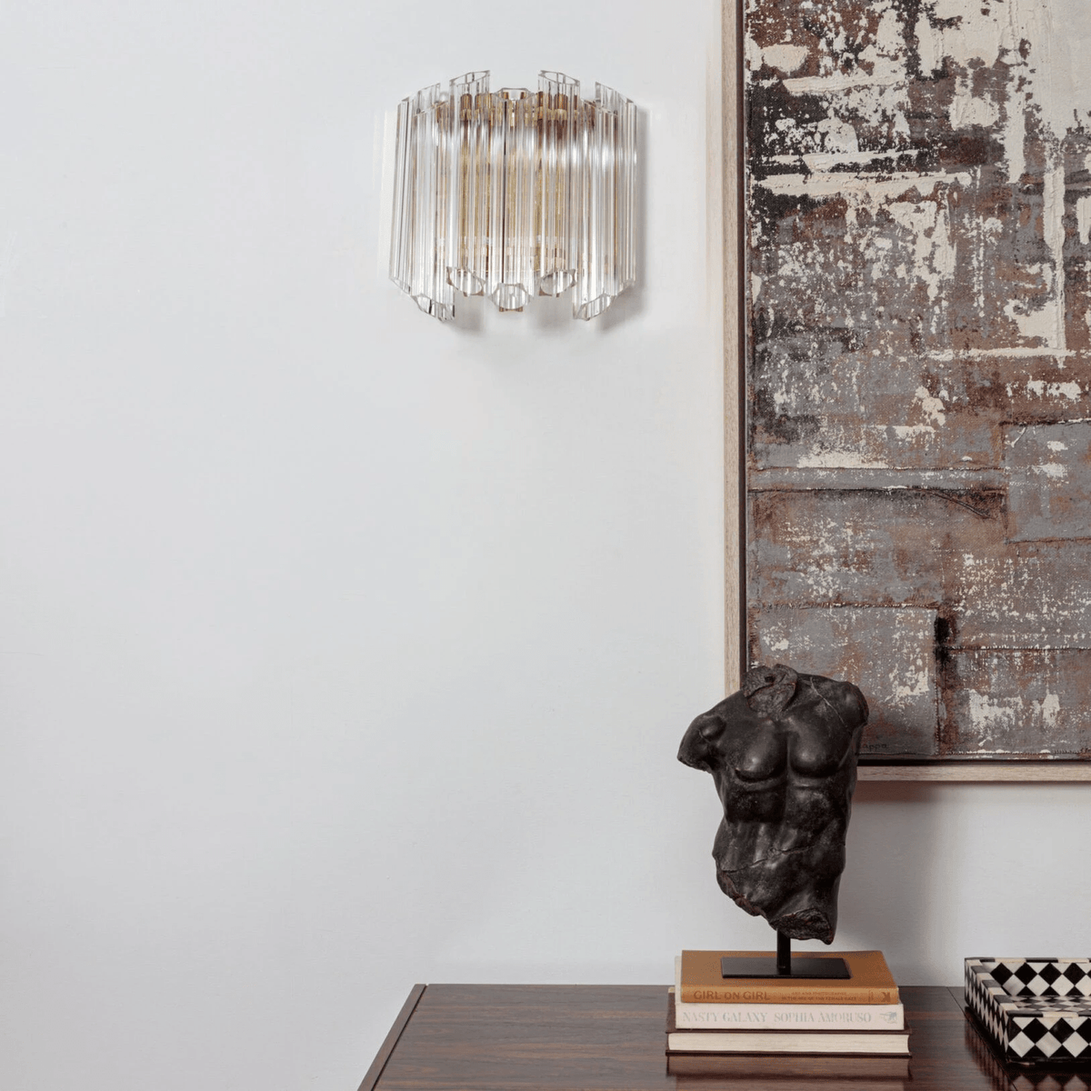 Palermo Clear Glass Wall Sconce | Hand-Blown Modern Luxury Lighting