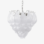 Tuliva Hand-Blown Glass Chandelier for Dining Room and Living Room