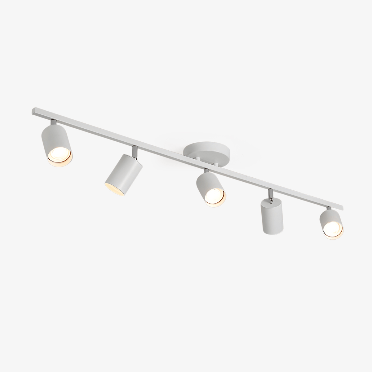 Evanna Modern Ceiling Light with Adjustable Spotlights, Gold Accents