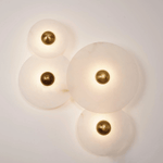 Nayra Alabaster Wall Sconce – Sculpted LED Wall Light in Natural Stone