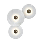 Nayra Alabaster Wall Sconce – Sculpted LED Wall Light in Natural Stone