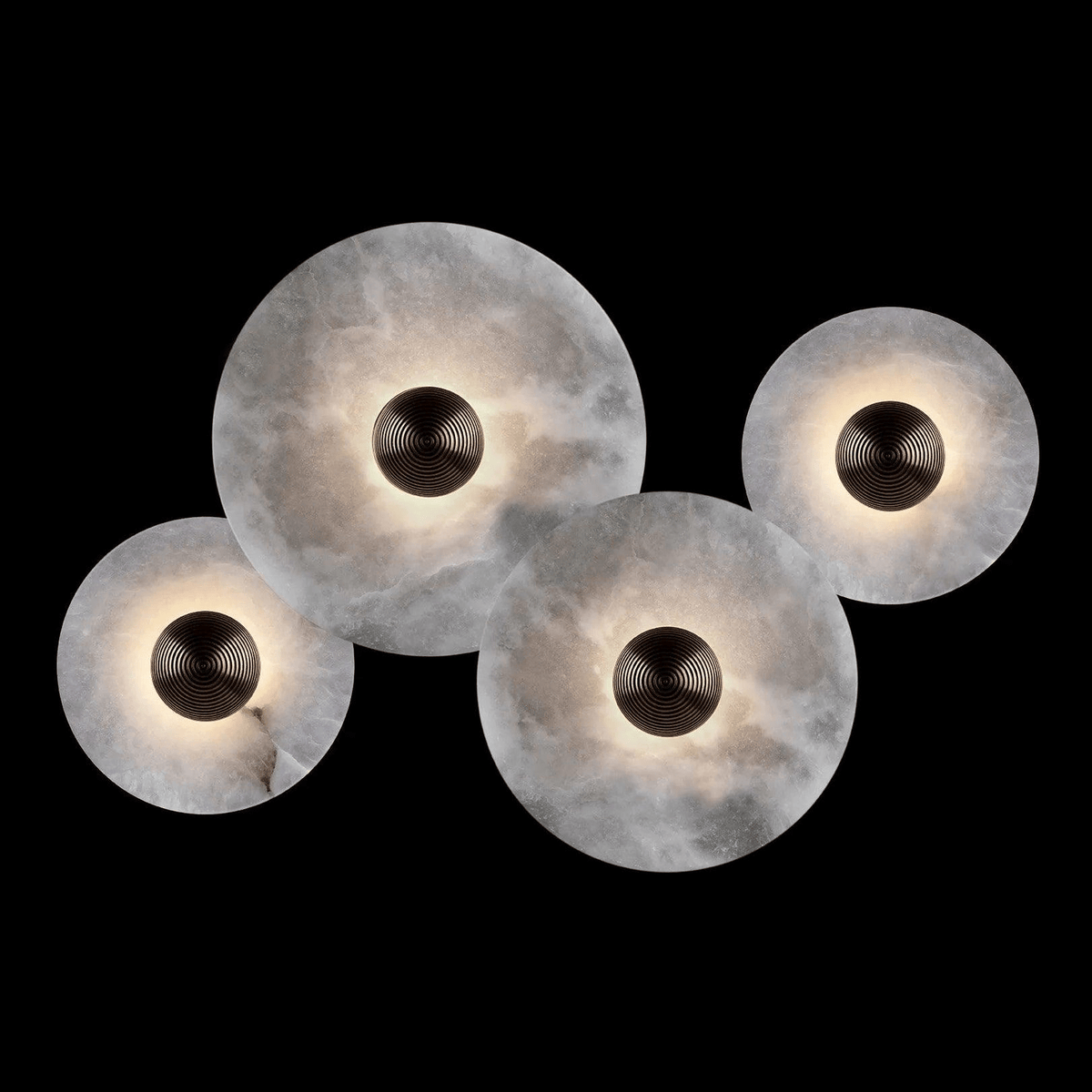 Nayra Alabaster Wall Sconce – Sculpted LED Wall Light in Natural Stone