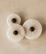 Nayra Alabaster Wall Sconce – Sculpted LED Wall Light in Natural Stone