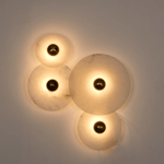Nayra Alabaster Wall Sconce – Sculpted LED Wall Light in Natural Stone