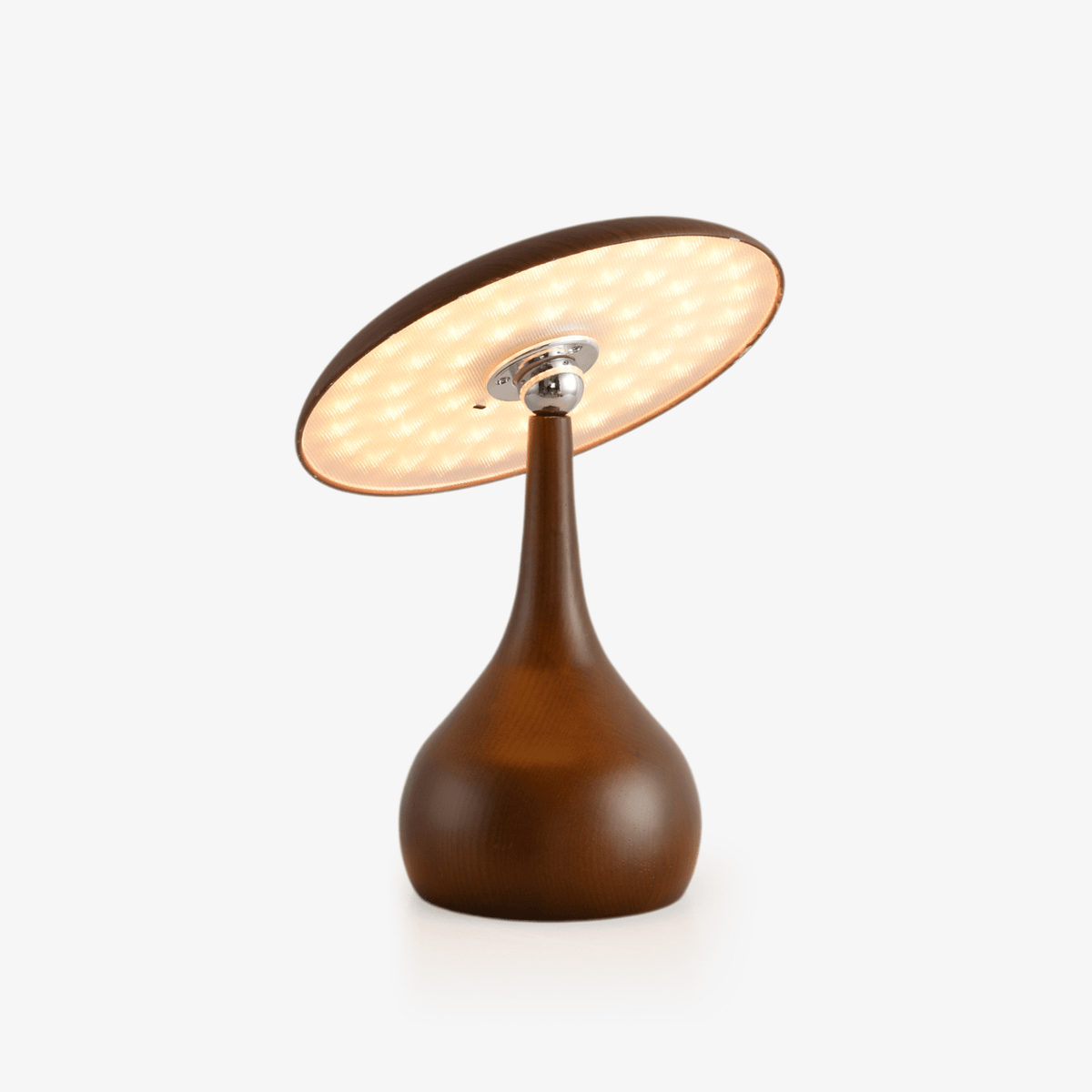 Mireli Sculptural Wooden Table Lamp with Integrated LED