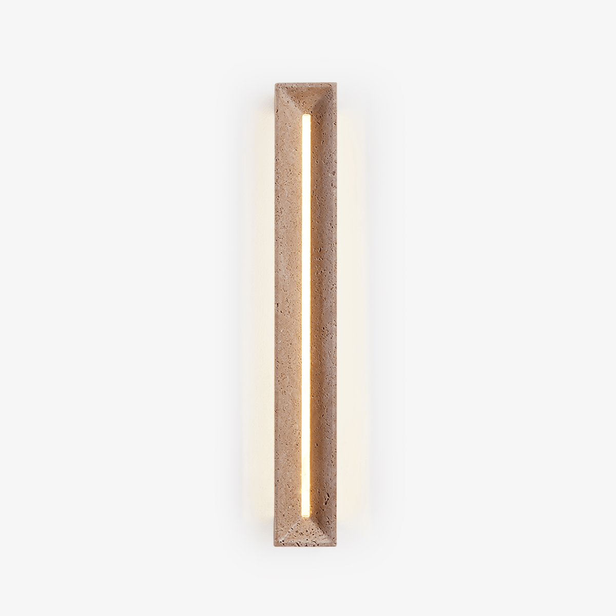 Solace Travertine Beam Wall Sconce – Modern LED Wall Light
