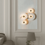 Nayra Alabaster Wall Sconce – Sculpted LED Wall Light in Natural Stone