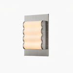 Wavelet Wall Sconce – Sculptural Fabric LED Wall Light in Stainless Steel