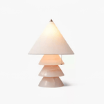 Pyralis Onyx Table Lamp – Sculptural Natural Stone Illumination