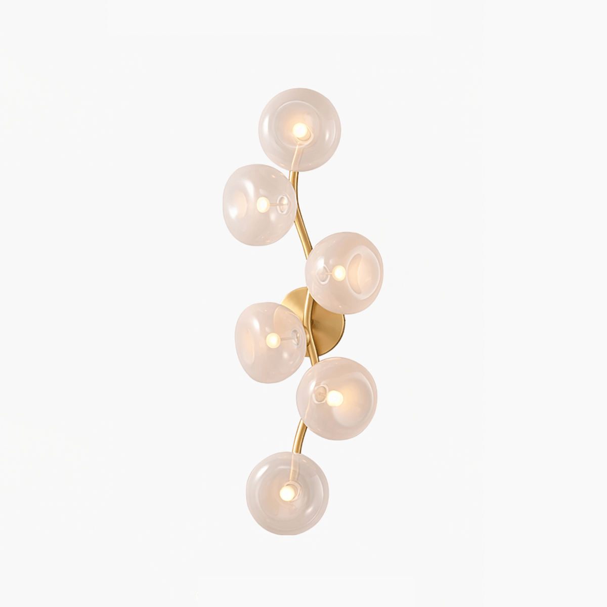 Aurora Vine Wall Sconce – Modern Gold LED Wall Light for Bedroom & Living Room